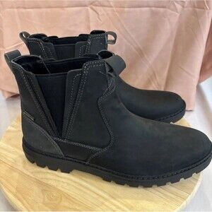 Rockport Weather or Not Chelsea Black Boots Water Resistant Men’s 10.5W Wide New